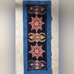Embroidered tapestry/wall decor, size 16x43 inches